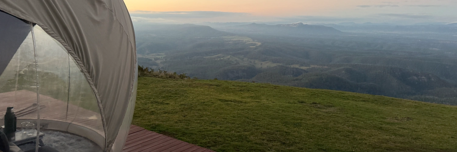 4 bubble tents in New South Wales you can sleep in